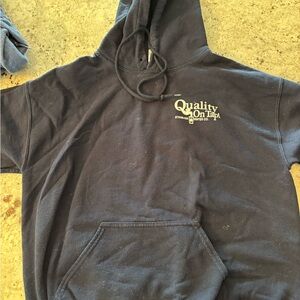 Gildan Heavy Blend Navy Hooded Sweatshirt